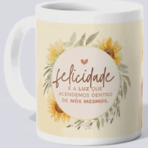Caneca "Felicidade é a Luz"